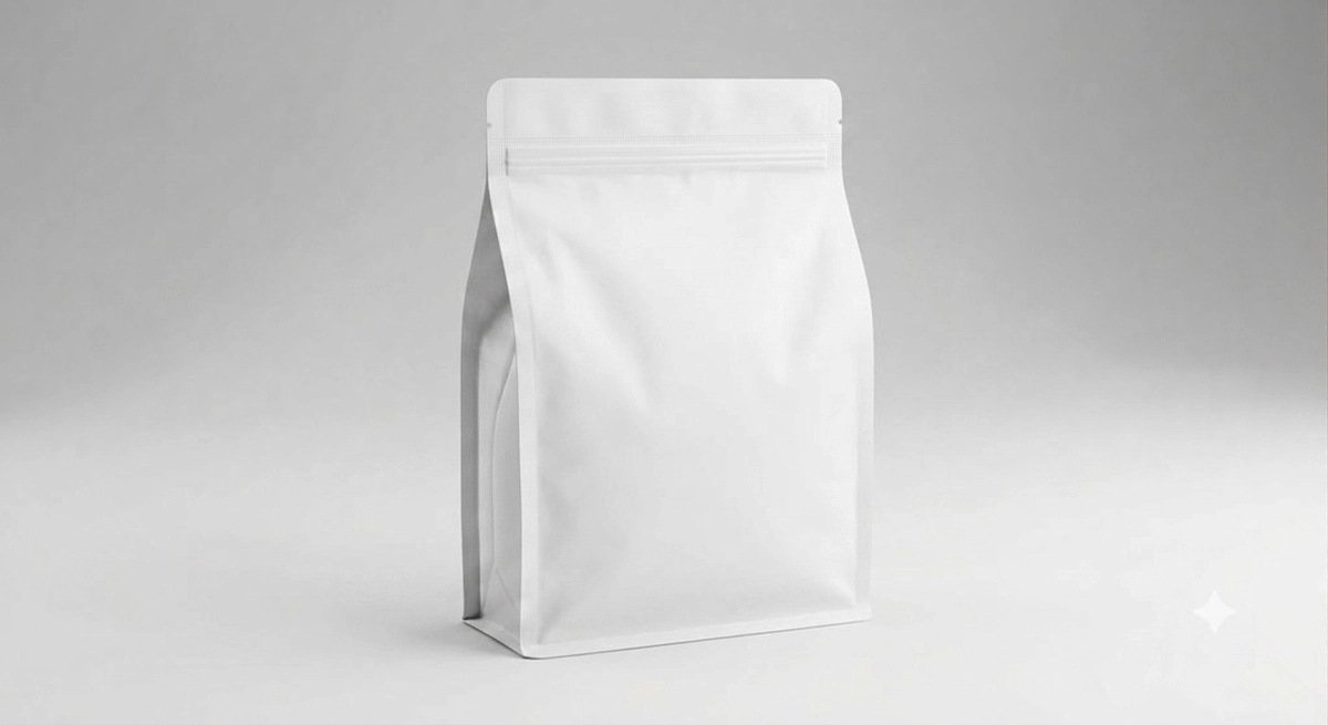 Gusseted bag co-packing